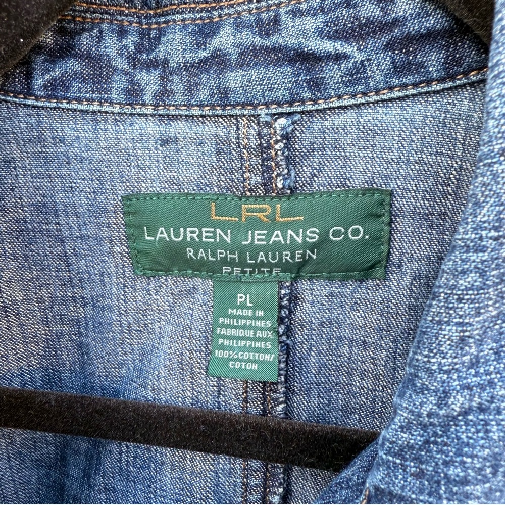 Lauren by Ralph Lauren Indigo Denim Jacket - Picture 2 of 5